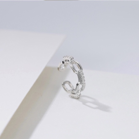 Single Accent Copper Fashion Cuff Style No Piercing Earring - Picture 7 of 8